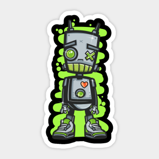 lovin steel robot Sticker